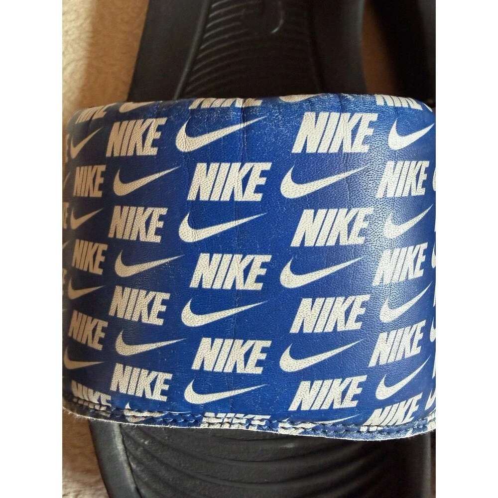 Nike Slippers Mens Size 12 Blue Victori One Slide Print Sandals